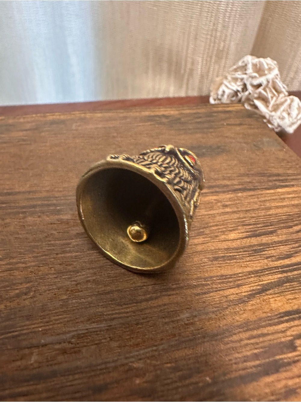 Miniature Brass Owl Charm Bell Collectible Figurine - Picture 2 of 14